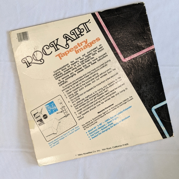 Vintage Rare Culture Club New Wave Band Retro 80s Wall Tapestry with Sleeve - Picture 3 of 6